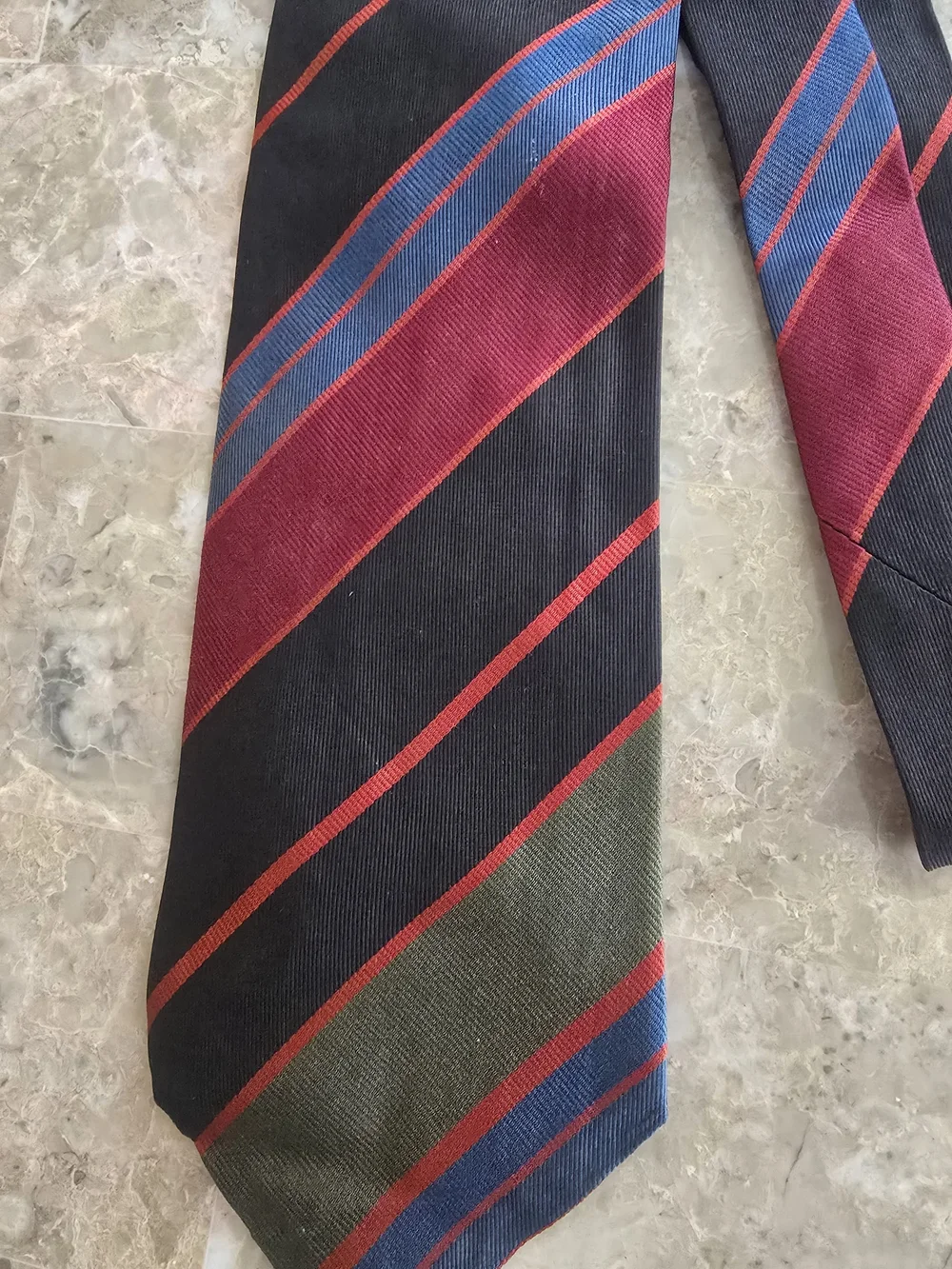 Mens YSL Striped Tie